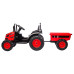 Elektrický traktor s vlečkou Milly Mally Farmer červený