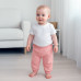 Dětská bavlněná souprava tričko a mušelínové kalhoty New Baby Kindergarten růžová