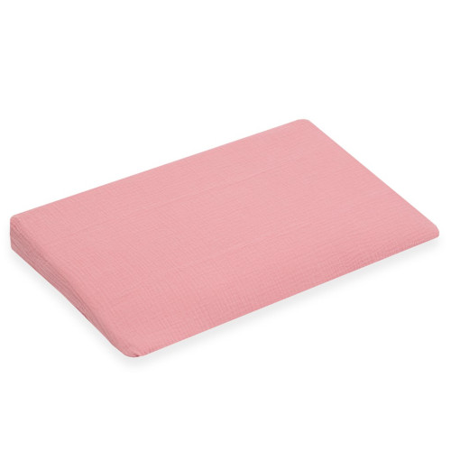 Mušelínový potah na kojenecký polštář-klín New Baby STANDARD 59x37cm pink Mušelínový potah na kojenecký polštář-klín New Baby STANDARD 59x37cm pink