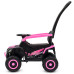 Dětské elektrické odrážedlo Baby Mix Ruggy s vodící tyčí baby pink