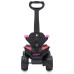 Dětské elektrické odrážedlo Baby Mix Ruggy s vodící tyčí baby pink