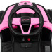 Dětské elektrické odrážedlo Baby Mix Ruggy s vodící tyčí baby pink