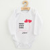Dětské body s potiskem New Baby Důkaz pravé lásky 