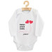 Dětské body s potiskem New Baby Důkaz pravé lásky 