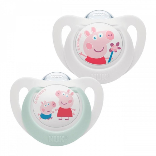 Dudlík NUK Star Peppa Pig 18+m 2 ks Dudlík NUK Star Peppa Pig 18+m 2 ks