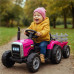 Elektrický traktor Baby Mix Erick s dálkovým ovladačem růžový Elektrický traktor Baby Mix Erick s dálkovým ovladačem růžový