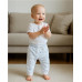 Dětské bavlněné kalhoty Jogger New Baby For Babies ocean