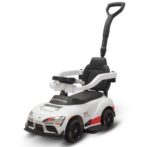 Dětské odrážedlo s vodící tyčí Toyota GR Supra GT4 Baby Mix bílé Dětské odrážedlo s vodící tyčí Toyota GR Supra GT4 Baby Mix bílé