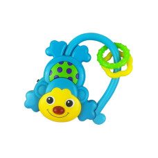Dětské chrastítko se zvukem Baby Mix Opička modrá