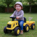 Dětské odrážedlo traktor s vlečkou Benny Baby Mix žlutý