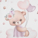 Přebalovací nástavec Baby Mix Medvídek 47x70cm růžová