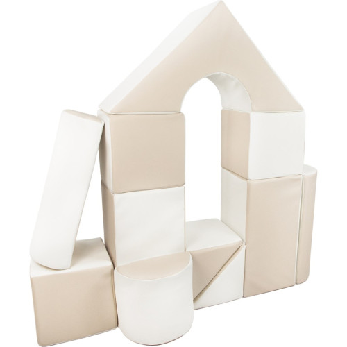 Pěnové kostky-obří stavebnice 11 ks white-cappuccino Pěnové kostky-obří stavebnice 11 ks white-cappuccino