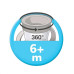 Dětský hrníček Mini Cups NUK 360° s víčkem neutral