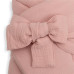 Mušelínová šněrovací zavinovačka New Baby old pink