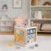 Dřevěná multifunkční kostka Safari Montessori Baby Mix