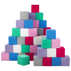 Pěnové kostky-sada 45 velkých pěnových kostek Pyramida uni