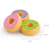 Dětská dřevěná hračka Viga sada 6 dřevěných donutů