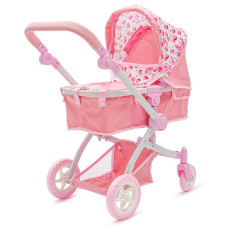Kočárek pro panenky 2v1 Baby Mix Sophie pink (Poškozený obal)