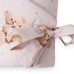 Dětská zavinovačka New Baby Love Teddy bear 80x80 cm pink