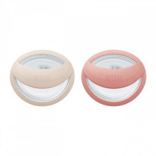 Dudlík NUK Perfect Match 0-6m 2 ks beige/red