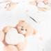 Zateplená zavinovačka do autosedačky New Baby Love Teddy Bear beige