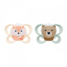 Dudlík NUK Perfect Match Air FOX/BEAR 0-2m 2ks box