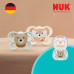 Dudlík NUK Perfect Match Air FOX/BEAR 0-2m 2ks box