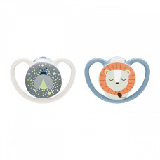 Dudlík NUK Perfect Match Air Night FIREFLY/LION 0-6m 2ks box
