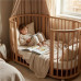 Dětská rostoucí postýlka 3v1 oválná + matrace New Baby bílá Dětská rostoucí postýlka 3v1 oválná + matrace New Baby bílá