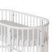 Dětská rostoucí postýlka 3v1 oválná + matrace New Baby bílá Dětská rostoucí postýlka 3v1 oválná + matrace New Baby bílá