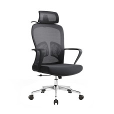 Kancelářská židle Baby Mix ergonomická s opěrkou hlavy a bederní oporou černá