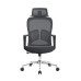 Kancelářská židle Baby Mix ergonomická s opěrkou hlavy a bederní oporou černá