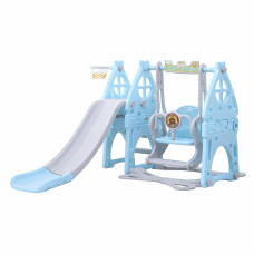 Dětská skluzavka s houpačkou Baby Mix 3v1 baby blue