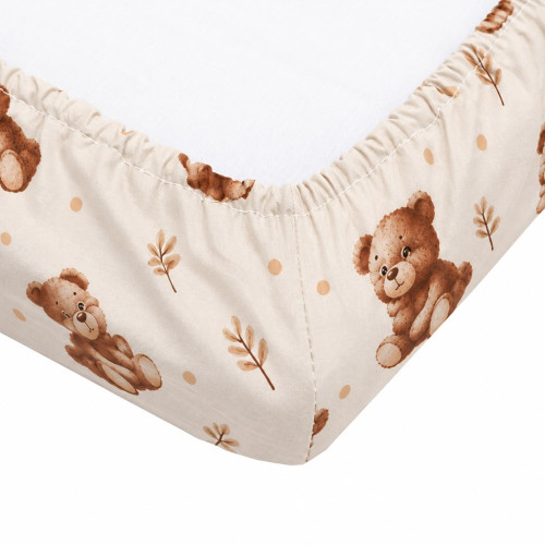 Bavlněné prostěradlo do postýlky New Baby Sweet baby bears 120x60cm Bavlněné prostěradlo do postýlky New Baby Sweet baby bears 120x60cm