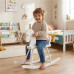 Dřevěný houpací koník pro děti Baby Mix bílý