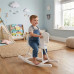 Dřevěný houpací koník pro děti Baby Mix bílý