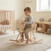 Dřevěný houpací koník pro děti Baby Mix přírodní