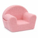 Dětské křeslo s boční kapsou New Baby Teddy pink