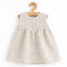 Kojenecké mušelínové šaty New Baby Ella linen