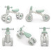 Dětské odrážedlo s LED světlem Milly Mally FLIXY mint