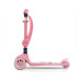 Tříkolová balanční koloběžka-scooter se sedátkem FUZZY Milly Mally pink