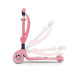 Tříkolová balanční koloběžka-scooter se sedátkem FUZZY Milly Mally pink