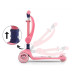 Tříkolová balanční koloběžka-scooter se sedátkem FUZZY Milly Mally pink