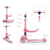 Tříkolová balanční koloběžka-scooter se sedátkem FUZZY Milly Mally pink