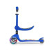 Tříkolová balanční koloběžka-scooter se sedátkem FUZZY Milly Mally blue