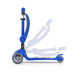 Tříkolová balanční koloběžka-scooter se sedátkem FUZZY Milly Mally blue