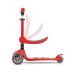 Tříkolová balanční koloběžka-scooter se sedátkem FUZZY Milly Mally red