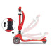 Tříkolová balanční koloběžka-scooter se sedátkem FUZZY Milly Mally red