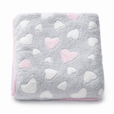 Dětská deka New Baby 80x90 heart pink