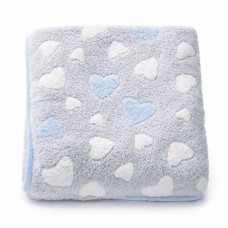 Dětská deka New Baby 80x90 heart blue